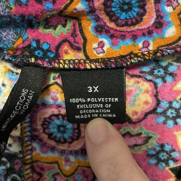 Women’s New Directions Bundle of two Multicolor Size 3x Paisley Asymmetric Tunic - Picture 5 of 13